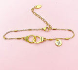 Gold or Silver Freedom Handcuff Bracelet, N1483F