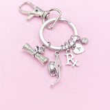 Rx Charm Diploma Charm Graduation Cap Birthstone Charm Keychain, Personalized Customized Jewelry Gift, N918