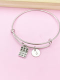 Silver Eggs Carton Charm Bracelet, N5698C