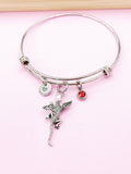 Silver Gecko Wings Charm Bracelet, N5699B