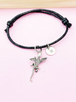 Silver Flying Lizard Charm Bracelet, N5699D