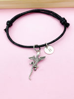 Silver Flying Lizard Charm Bracelet, N5699D