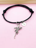 Silver Flying Lizard Charm Bracelet, N5699D