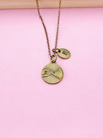 Bronze or Silver Pinky Promise Charm Necklace, Best Friends Gifts, N5005