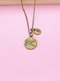Pinky Promise Charm Necklace, Initial Necklace, Best Friend Gift