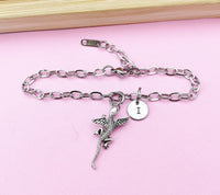 Silver Flying Lizard Charm Bracelet, Tarnish Resistant, N5699E