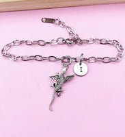 Silver Flying Lizard Charm Bracelet, Tarnish Resistant, N5699E