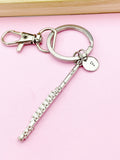 Silver Flute Charm Keychain, N5700