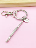 Silver Flute Charm Keychain, N5700