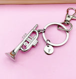 Silver Trumpet Charm Keychain, N5701