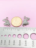 Silver Monkey Orangutan Charm Keychain, N5577B