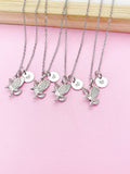 Silver Flying Eagle Charm Necklace, N348A