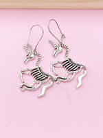 Unicorn Skeleton Earrings, N5146A