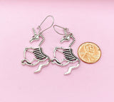 Unicorn Skeleton Earrings, N5146A