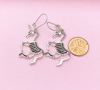 Unicorn Skeleton Earrings, N5146A