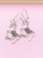 Unicorn Skeleton Earrings, N5146A