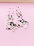 Unicorn Skeleton Earrings, N5146A