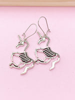 Unicorn Skeleton Earrings, N5146A