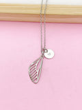Silver Butterfly Wing Charm Necklace, N2015S