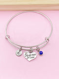 Silver Daughter in Law Charm Bracelet, N2127