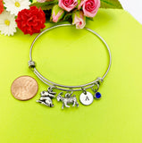 Silver Rabbit and Goat Charm Bracelet, N1320Z