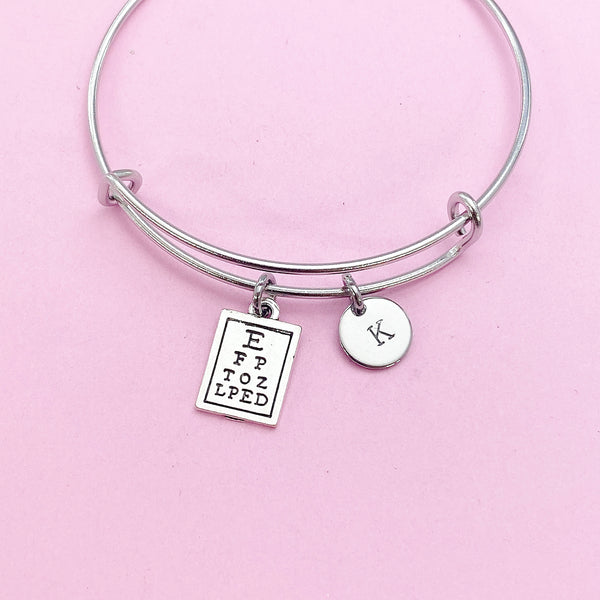 Silver Eye Chart Charm Bracelet, N5706