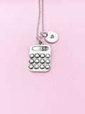 Silver Calculator Charm Necklace, N3679