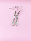 Silver Kitchen Utensil Spoon Charm Earrings, N1564