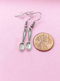 Silver Kitchen Utensil Spoon Charm Earrings, N1564