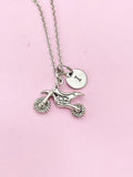 Silver Motorcycle Charm Necklace, N3589