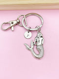 Silver Mermaid Charm Keychain, N417A