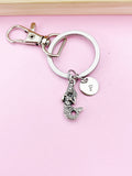 Silver or Bronze Mermaid Charm Keychain, N5697