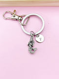 Silver or Bronze Mermaid Charm Keychain, N5697