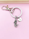 Silver or Bronze Mermaid Charm Keychain, N5697