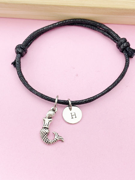 Silver Mermaid Charm Bracelet, Best Christmas Gift for Best Friends, N5695C