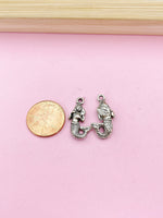 Silver Mermaid Charm Bracelet, Christmas Gift for Girlfriends, N5697B
