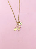 Gold Science Laboratory Beaker Necklace, Chemistry Science Teacher, Researcher Gifts, Scientist Graduation Gifts, N4081A