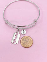 Silver Blade Charm Bracelet, N143A