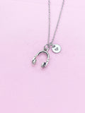 Silver Headphone Charm Necklace, N5021