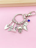 Archaeologists Keychain, Microscope, Brush, Shovel, Arrowhead Personalized Customized Monogram Made to Order Jewelry, N5407