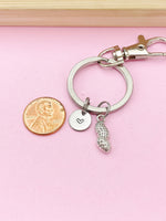 Silver Peanut Charm Keychain, N1435C