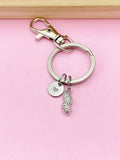 Silver Peanut Charm Keychain, N1435C