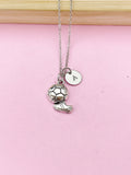 Silver Soccer Cleat Shoe Charm Necklace, Girl Soccer Team Gift, N780