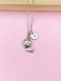 Silver Soccer Cleat Shoe Charm Necklace, Girl Soccer Team Gift, N780