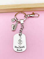 Alto Saxophone Keychain, Sax, Personalized Customized Jewelry, D339