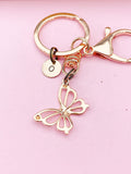 Silver Butterfly Charm Keychain, N131R