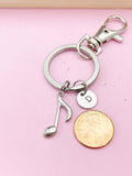 Silver Music Melody Charm Keychain, N4091A