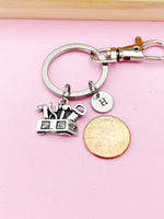 Silver Tools Box Keychain, N693A