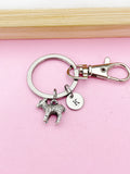 Silver Lamb Charm Keychain, N1587F