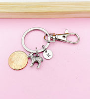 Silver Lamb Charm Keychain, N1587F